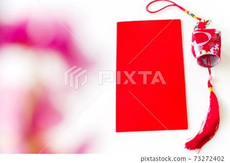 Red envelope put on white background, red envelope is gift and chinese lantern on special days such as chinese new year, Red envelope put on white background, red envelope is gift and chinese lantern on special days such as chinese new year, 73272402