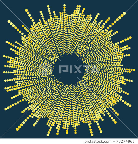 Abstract golden dotted vector background with... - Stock Illustration ...
