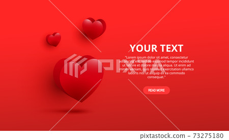 Valentine's Day 3D Hearts Banner - Hanging Decoration For Party & Home Decor - View #6