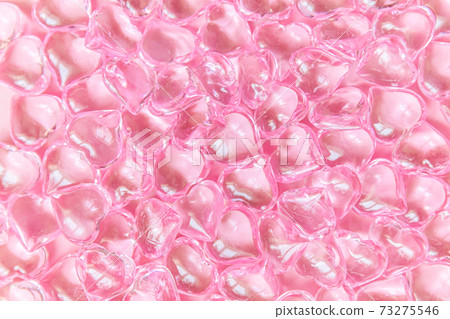 St. Valentine's Day concept. Many pink hearts isolated on pink pastel background. Postcard banner on valentines day. Love date lovesick wedding romance symbol. Top view, flat lay St. Valentine's Day concept. Many pink hearts isolated on pink pastel background. Postcard banner on valentines day. Love date lovesick wedding romance symbol. Top view, flat lay 73275546