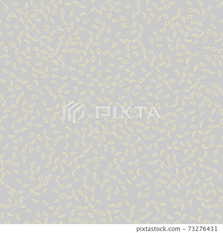 Gray and yellow floral leaves background. Abstract stylized leaves. Pale color seamless pattern. Leaf vector illustration. 60s-style pastel gray-yellow leaves. Gray and yellow floral leaves background. Abstract stylized leaves. Pale color seamless pattern. Leaf vector illustration. 60s-style pastel gray-yellow leaves. 73276431