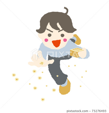 Setsubun豆Maki Fukuzu男孩插圖素材 Setsubun豆Maki Fukuzu男孩插圖素材 73276493