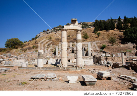 Ephesus Ruins Pritaneion Pillar 73278602