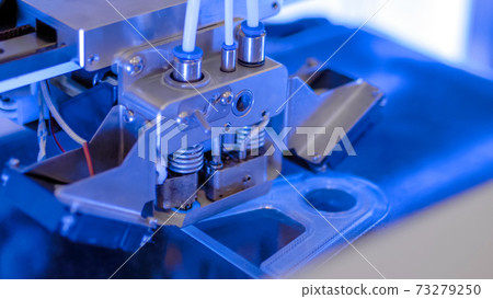 3D printing technology concept at modern technology exhibition - close up 3D printing technology concept at modern technology exhibition - close up 73279250