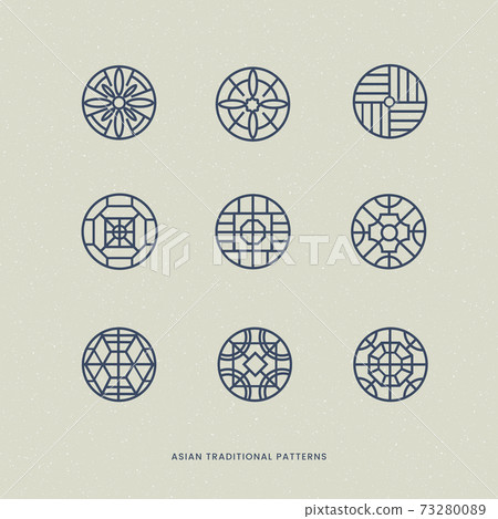 亞洲傳統圖案 73280089
