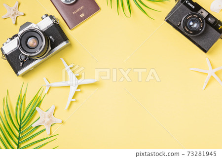 camera films, airplane, leaves, starfish traveler tropical beach accessories 73281945