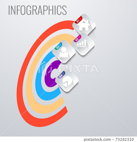 Infographic business concept vector illustration. Creative infographic layout. Infograph vector concept. Abstract infographic elements. 73282310