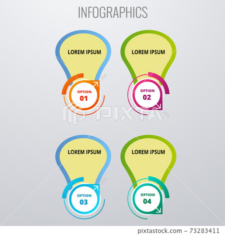 Infographic business concept vector illustration. Creative infographic layout. Infograph vector concept. Abstract infographic elements. 73283411