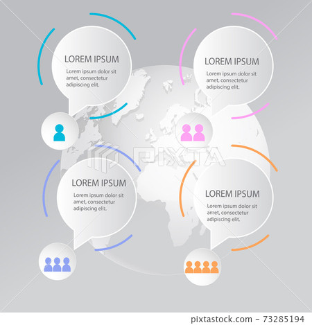 Infographic business concept vector illustration. Creative infographic layout. Infograph vector concept. Abstract infographic elements. 73285194