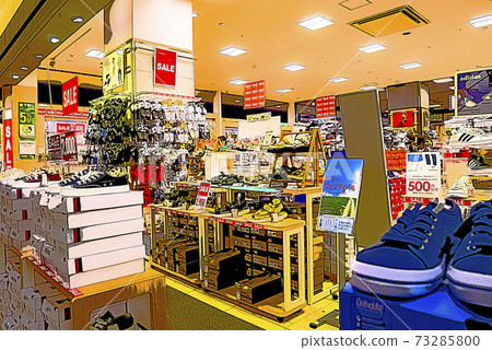 Illustration of a shopping mall (collation facility) Illustration of a shopping mall (collation facility) 73285800