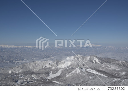 View of mountains far from the vicinity of Zao Jizo Pass in Yamagata Prefecture View of mountains far from the vicinity of Zao Jizo Pass in Yamagata Prefecture 73285802