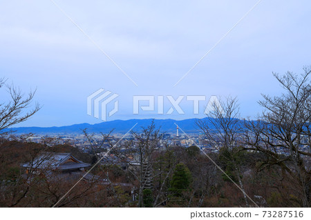 東山區清水寺的景色，京都，東山寺市容[1月] 73287516
