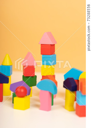 children's toys made from natural material. wood toys for developmental. colorful wood toys and toys for cognitive rehabilitation   73288556