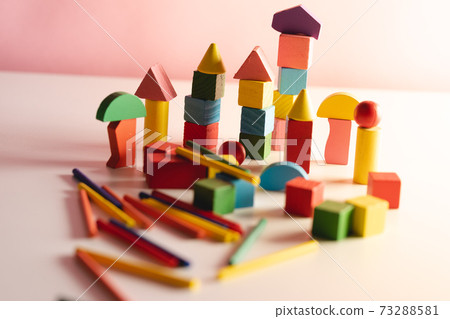 children's toys made from natural material. wood toys for developmental. colorful wood toys and toys for cognitive rehabilitation   73288581