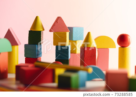 children's toys made from natural material. wood toys for developmental. colorful wood toys and toys for cognitive rehabilitation   73288585