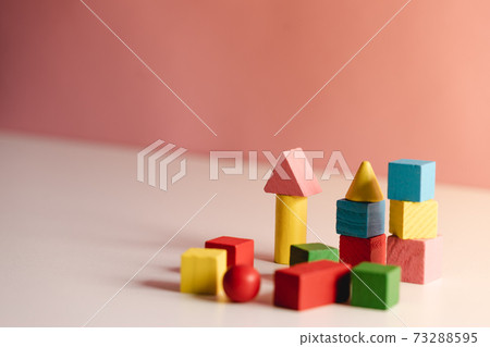 children's toys made from natural material. wood toys for developmental. colorful wood toys and toys for cognitive rehabilitation   73288595