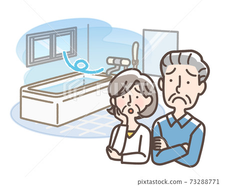 Cold bathroom grandfather grandmother 73288771