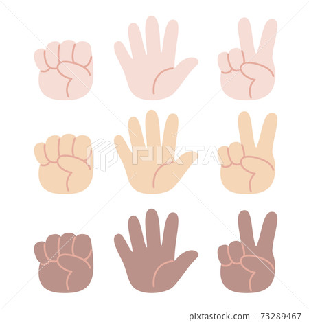 Rock-paper-scissors illustration 73289467