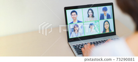Telework Remotework Japanese Video Chat Telework Remotework Japanese Video Chat 73290881