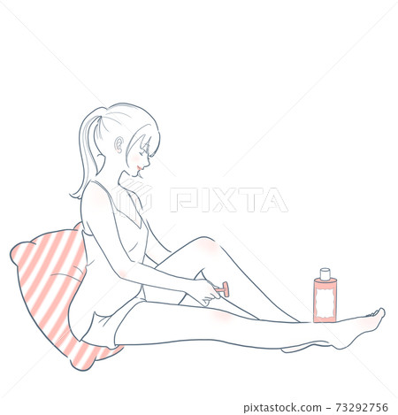 Woman who treats unwanted hair / Pink ① Woman who treats unwanted hair / Pink ① 73292756