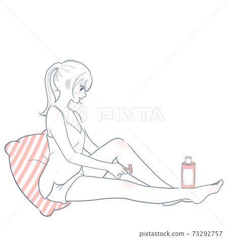 Woman who treats unwanted hair / Pink ② Woman who treats unwanted hair / Pink ② 73292757