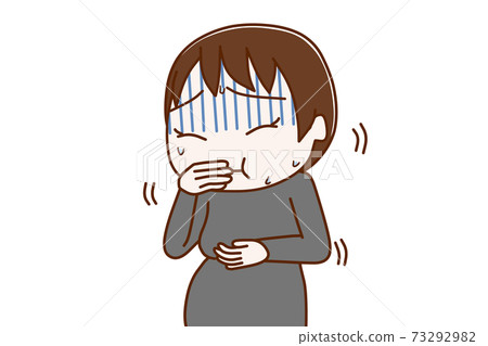 感到不適並容易嘔吐的孕婦 感到不適並容易嘔吐的孕婦 73292982