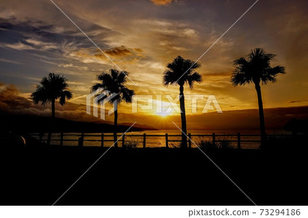 Amami Oshima Ohama Seaside Park Sunset Amami Oshima Ohama Seaside Park Sunset 73294186
