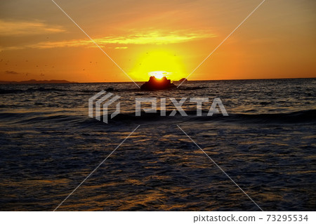 Sunset from Margherita Island, Venezuela, Caribbean Sunset from Margherita Island, Venezuela, Caribbean 73295534