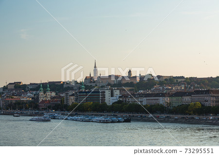 Buda Castle and Danube River in Budapest, Hungary 73295551