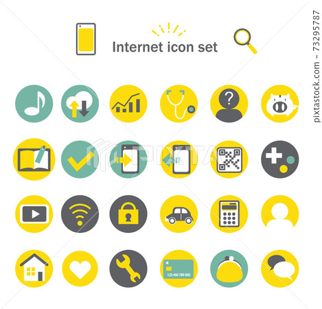 Internet application icon set ② - Stock Illustration [73295787] - PIXTA