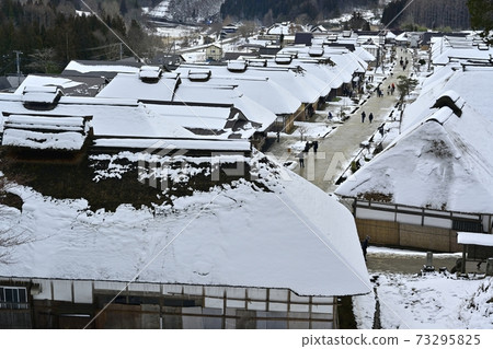 Ouchi-juku from the viewing platform Ouchi-juku from the viewing platform 73295825