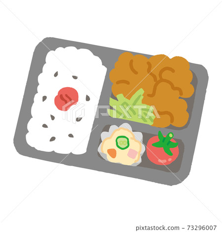 Illustration of a lunch box for takeout 73296007