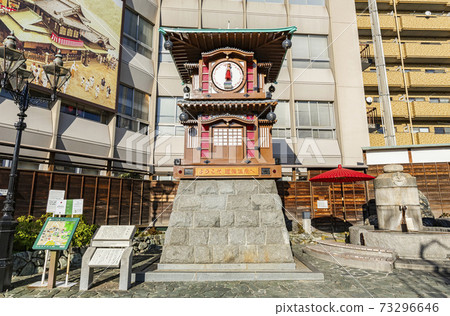 Dogo Onsen, Matsuyama City, Ehime Prefecture, Botchan Karakuri Clock Dogo Onsen, Matsuyama City, Ehime Prefecture, Botchan Karakuri Clock 73296646
