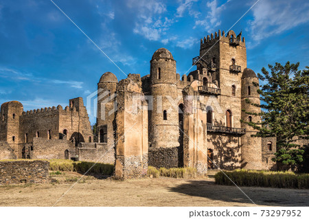 Fasil Ghebbi is the remains of a fortress-city within Gondar, Ethiopia Fasil Ghebbi is the remains of a fortress-city within Gondar, Ethiopia 73297952
