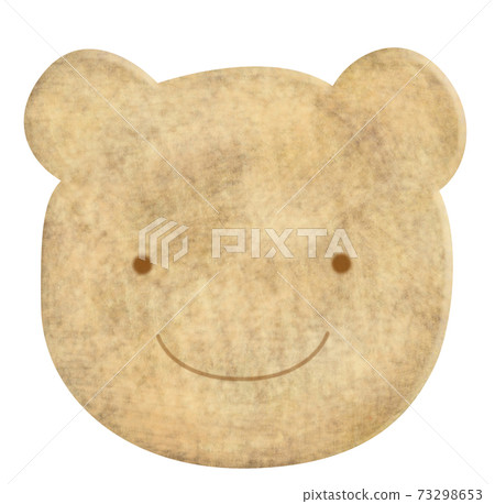 Hand drawn illustration of sweet baked goods cookie bear Hand drawn illustration of sweet baked goods cookie bear 73298653