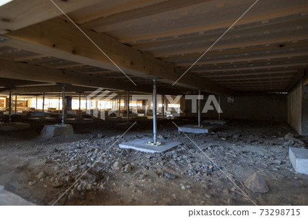 Under the floor of an old folk house 73298715