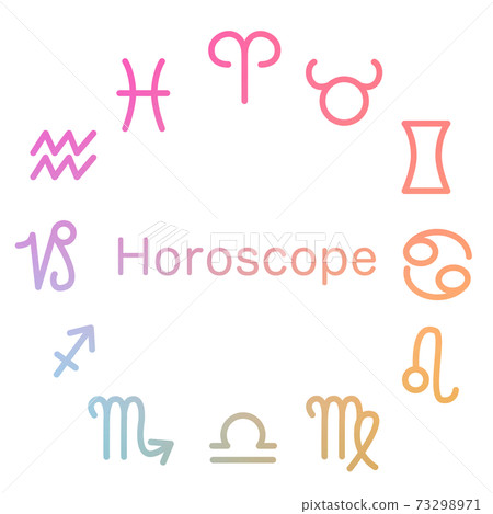 Horoscope fortune-telling 12 constellations horoscope icon gradation Horoscope fortune-telling 12 constellations horoscope icon gradation 73298971