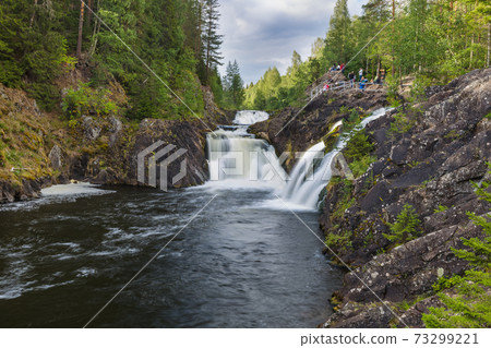 Kivach waterfall in Karelia Russia Kivach waterfall in Karelia Russia 73299221