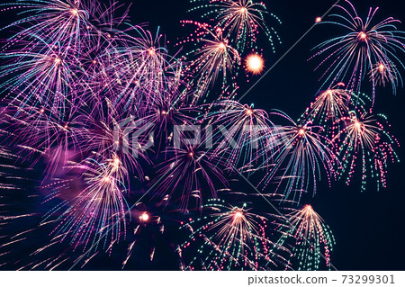 Large fireworks that illuminate the night (Todabashi / Itabashi Fireworks Festival) Large fireworks that illuminate the night (Todabashi / Itabashi Fireworks Festival) 73299301