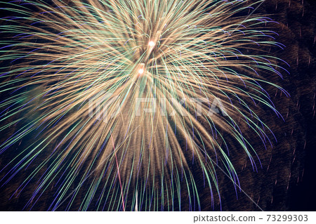 Large fireworks that decorate the night sky (Todabashi / Itabashi Fireworks Festival) Large fireworks that decorate the night sky (Todabashi / Itabashi Fireworks Festival) 73299303