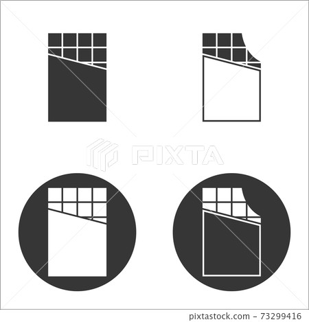 Vector illustration on the theme chocolate Vector illustration on the theme chocolate 73299416