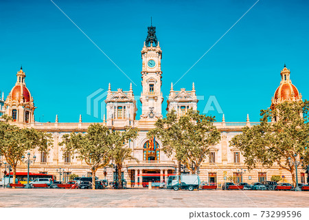 Modernism Plaza of the City Hall of Valencia, Town hall Square. Modernism Plaza of the City Hall of Valencia, Town hall Square. 73299596