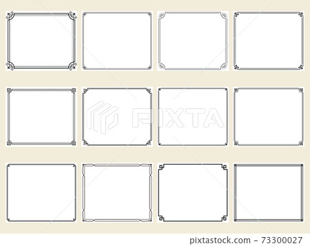 西式復古角落裝飾橫幅框架套裝 西式復古角落裝飾橫幅框架套裝 73300027