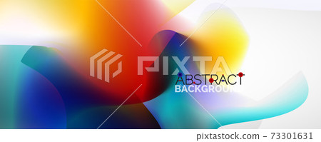 Fluid color gradient abstract background, trendy colorful wallpaper. Vector illustration for placards, brochures, posters, banners and covers Fluid color gradient abstract background, trendy colorful wallpaper. Vector illustration for placards, brochures, posters, banners and covers 73301631