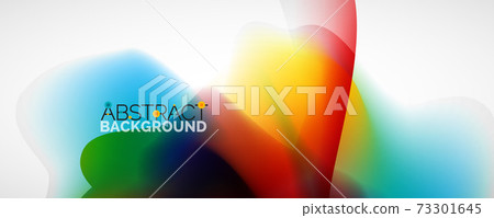 Fluid color gradient abstract background, trendy colorful wallpaper. Vector illustration for placards, brochures, posters, banners and covers 73301645
