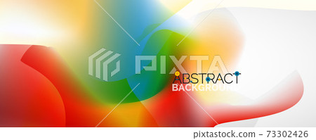 Fluid color gradient abstract background, trendy colorful wallpaper. Vector illustration for placards, brochures, posters, banners and covers Fluid color gradient abstract background, trendy colorful wallpaper. Vector illustration for placards, brochures, posters, banners and covers 73302426