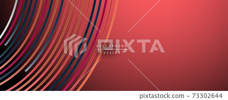 Abstract colorful lines vector background. Internet, big data and technology connections concept, abstract template 73302644