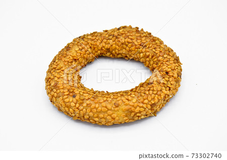 Sesame bagels baked in the days of oil lamps in Turkey, sesame kandil simidi 73302740