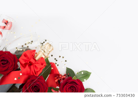 Valentines day gift on white Valentines day gift on white 73303430
