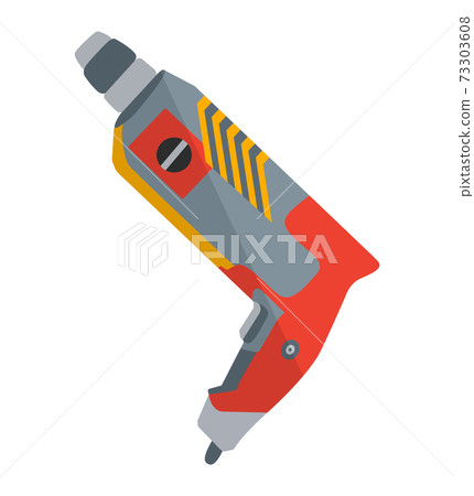 Electric drill. Electric screwdriver color icon.Pictogram for web page or promo. Home remodel tool. Jpeg Electric drill. Electric screwdriver color icon.Pictogram for web page or promo. Home remodel tool. Jpeg 73303608